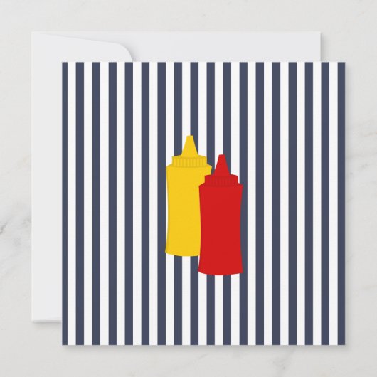 Invitation Hamburger délicieux (Dos)