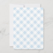 Invitation Hamburger empilé Baby shower garçon Barbecue (Dos)