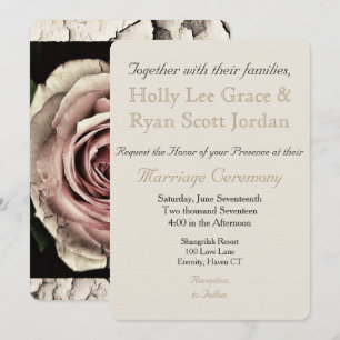 Invitation HAMbyWhiteGlove- Invitation/Enveloppe Rose Vintage
