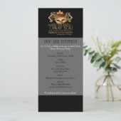 Invitation Hamlet "parle le discours..." Devis (version Gold) (Debout devant)