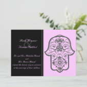 Invitation Hamsa fleuri (Original) (Mariage) (Debout devant)