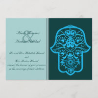Hamsa Floral (Bleu) (Mariage)