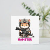 Invitation Hamster tactique (Debout devant)