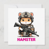 Invitation Hamster tactique (Dos)