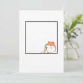 Invitation Hamster, thème de hamster mignon (Debout devant)