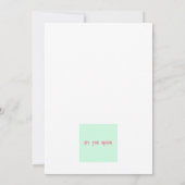 Invitation Hamster, thème de hamster mignon (Dos)