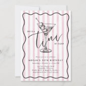Invitation Hand Drawn A Tini Bit Older 30’s Birthday Party (Devant)