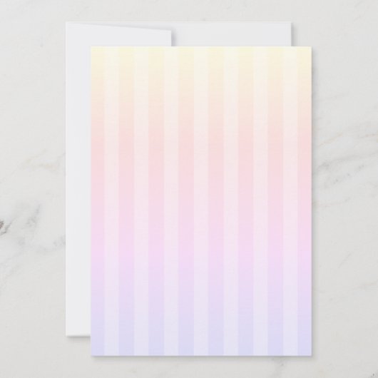 Invitation Hand Drawn Bow Elegant Frame Ombre (Dos)