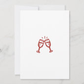 Invitation Hand Drawn “Cheers to 30 Years” Birthday (Dos)