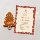 Invitation Hand-Drawn Eat Drink and Be Merry Holiday Party