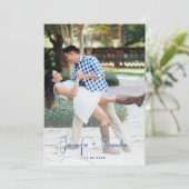 Invitation Hand Drawn Fun French Photo de Save the Date (Debout devant)