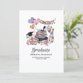 Invitation Hand Drawn Graduate class of 2026 Celebration (Debout devant)