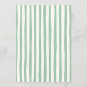 Invitation Hand Drawn Green Clover & Stripes St Patrick's Day (Dos)
