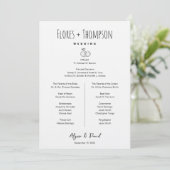 Invitation Hand drawn Icons  wedding Timeline bridal party  (Debout devant)