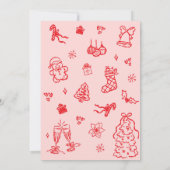 Invitation Hand Drawn Jingle and Mingle Christmas Party (Dos)