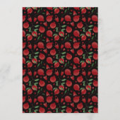Invitation Hand-drawn Pomegranate Fruits Seamless Pattern (Devant)