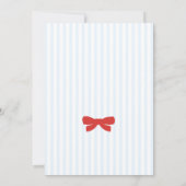 Invitation Hand Drawn Red Striped Whimsical Christmas Party (Dos)