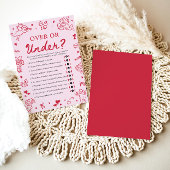 Invitation Hand Drawn Valentine Over Or Under Baby Shower