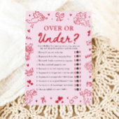 Invitation Hand Drawn Valentine Over Or Under Baby Shower