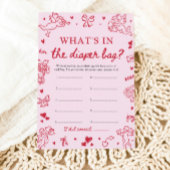 Invitation Hand Drawn What's In The Diaper Bag Baby Shower