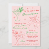 Invitation Hand Drawn Whimsical Friendsmas Christmas Party (Devant)