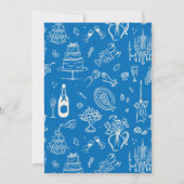 Invitation Hand-drawn whimsical line art wedding style (Dos)