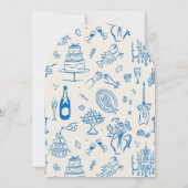 Invitation Hand-drawn whimsical line art wedding style (Dos)