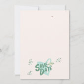 Invitation Hand trendy Hand Drawn Sage Scribble Fun Enregistr (Dos)