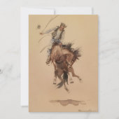 Invitation Hand Whipping a Bronc par Edward Borein (Devant)