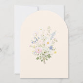 Invitation Hand Written Drawn Floral Summer Arched Wedding (Dos)