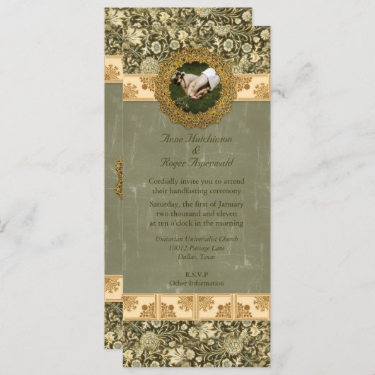 Invitation Handfasting (Devant / Derrière)