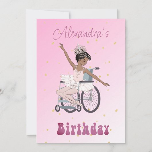 Invitation Handicap Ballerina African American Girth Birth (Devant)