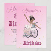 Invitation Handicap Ballerina African American Girth Birth (Devant / Derrière)