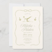 Invitation Handmade pilates bridal shower (Devant)