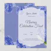 Invitation Handpainted Nowruz Greeting Card (Devant / Derrière)