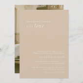 Invitation Handscript minimaliste Rien De fantaisiste Juste A (Devant / Derrière)