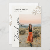 Invitation Handwriting Graduation Thank You Card (Devant / Derrière)