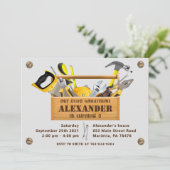 Invitation Handyman Outils et Gadgets Fête d'anniversaire (Debout devant)