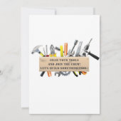 Invitation Handyman Outils et Gadgets Fête d'anniversaire (Dos)