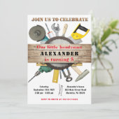 Invitation Handyman Outils et Gadgets Fête d'anniversaire (Debout devant)