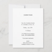 Invitation Handyman [Style Black Letterpress] (Devant)