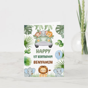 Invitation Hang OuT Baby Elephant Premier anniversaire