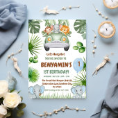 Invitation Hang OuT Baby Elephant Premier anniversaire