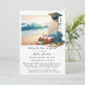 Invitation Hang Ten Graduation Party Ride de la vague de Succ (Debout devant)