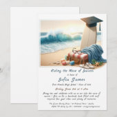 Invitation Hang Ten Graduation Party Ride de la vague de Succ (Devant / Derrière)