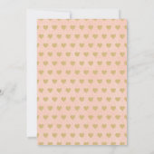 Invitation Hanging Love Hearts Petit Baby shower amoureux (Dos)