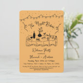 Invitation Hannah est la nuit avant la nuit de bienvenue (Debout devant)