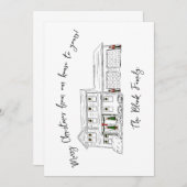 Invitation Hannah flat card (Devant / Derrière)