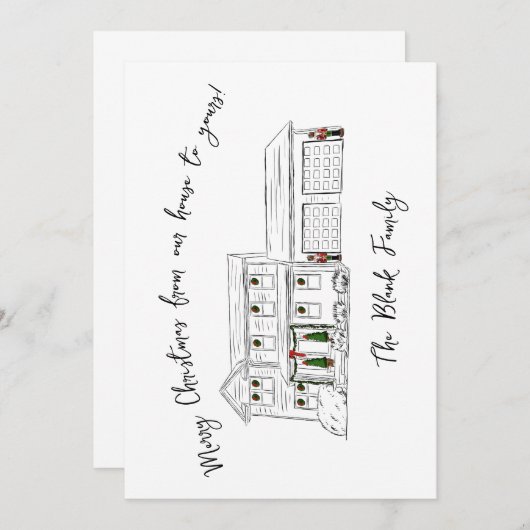 Invitation Hannah flat card (Devant / Derrière)