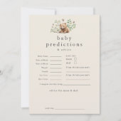 Invitation HANNAH Vintage Baby Predictions Baby shower Jeu (Devant)